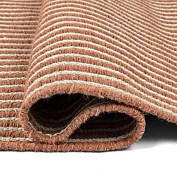 Uldtæppe - Arbil (terracotta/hvid)