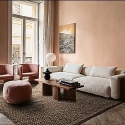 Uldtæppe - Avafors Wool Bubble (brun/beige)