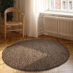 Rundt tæppe - Avafors Wool Bubble (brun/beige)