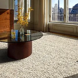 Uldtæppe - Avafors Wool Bubble (grå/beige)