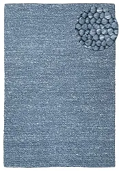 Uldtæppe - Avafors Wool Bubble (marineblå/creme)