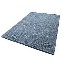 Uldtæppe - Avafors Wool Bubble (marineblå/creme)