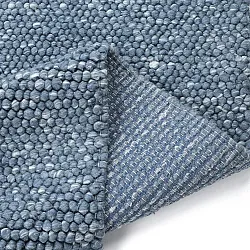Uldtæppe - Avafors Wool Bubble (marineblå/creme)