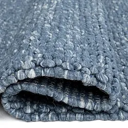 Uldtæppe - Avafors Wool Bubble (marineblå/creme)