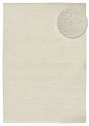 Uldtæppe - Charonne Flat Handloom Wool Premium (fløde)