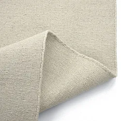 Uldtæppe - Charonne Flat Handloom Wool Premium (fløde)