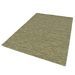 Uldtæppe - Charonne Flat Handloom Wool Premium (grøn)