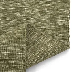 Uldtæppe - Charonne Flat Handloom Wool Premium (grøn)