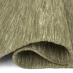 Uldtæppe - Charonne Flat Handloom Wool Premium (grøn)