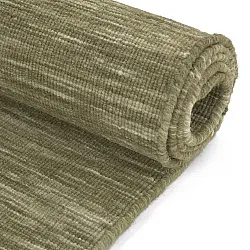 Uldtæppe - Charonne Flat Handloom Wool Premium (grøn)