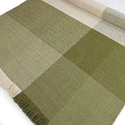 Uldtæppe - Chaves (grøn/beige)