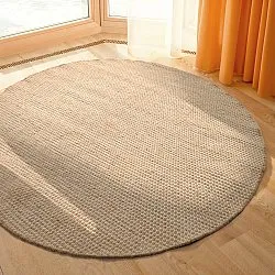 Rundt tæppe - Coastal (beige)