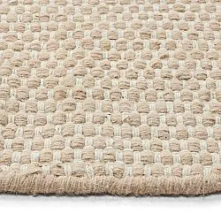 Rundt tæppe - Coastal (beige)