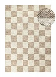 Uldtæppe - Dundee (beige/hvid)