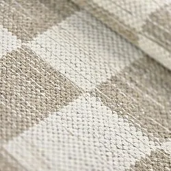 Uldtæppe - Dundee (beige/hvid)