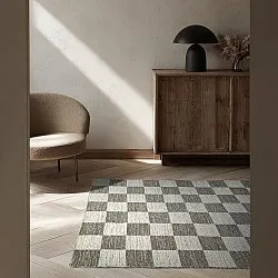 Uldtæppe - Dundee (grå/hvid)