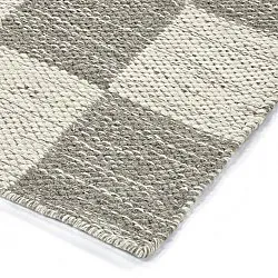 Uldtæppe - Dundee (grå/hvid)