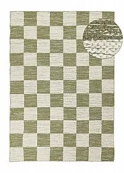 Uldtæppe - Dundee (grøn/hvid)