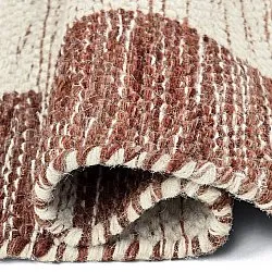 Uldtæppe - Dundee (rød/hvid)