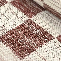 Uldtæppe - Dundee (rød/hvid)