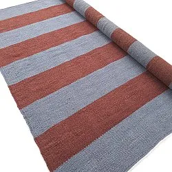 Uldtæppe - Garine (blå/rød)