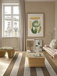 Uldtæppe - Garine (brun/beige)