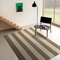 Uldtæppe - Garine (brun/beige)