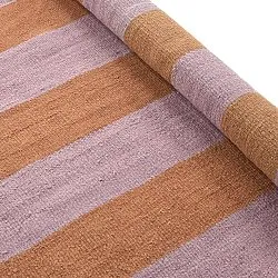 Uldtæppe - Garine (orange/pink)