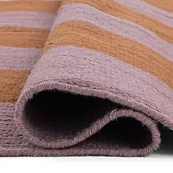 Uldtæppe - Garine (orange/pink)