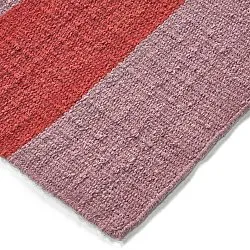 Uldtæppe - Garine (pink/rød)