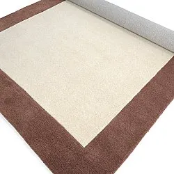 Uldtæppe - Gaya Hand Tufted Wool Premium (creme/brun)