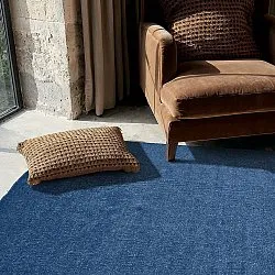 Uldtæppe - Hamilton (marineblå)