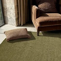 Uldtæppe - Hamilton (mosgrøn)