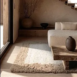 Uldtæppe - Khenifra Handknot Wool Premium (creme/beige)