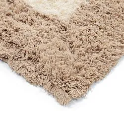 Uldtæppe - Khenifra Handknot Wool Premium (creme/beige)