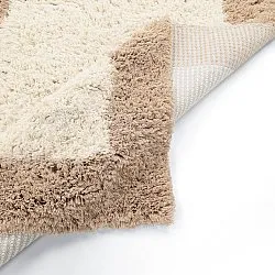 Uldtæppe - Khenifra Handknot Wool Premium (creme/beige)