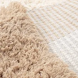 Uldtæppe - Khenifra Handknot Wool Premium (creme/beige)