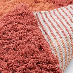 Uldtæppe - Khenifra Handknot Wool Premium (orange/rød)
