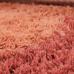 Uldtæppe - Khenifra Handknot Wool Premium (orange/rød)