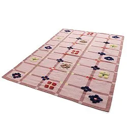 Uldtæppe - Lausanne Flatweave Tufted Premium (lyserød)