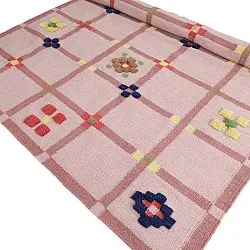Uldtæppe - Lausanne Flatweave Tufted Premium (lyserød)