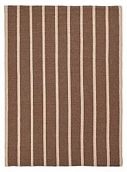 Uldtæppe - Luton (natur/dyb taupe)