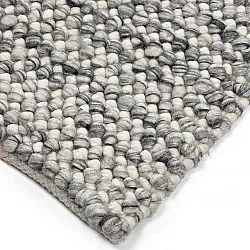 Uldtæppe - Mesra (grå/hvid)