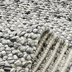 Uldtæppe - Mesra (grå/hvid)