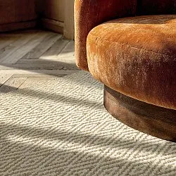 Uldtæppe - Monastir (beige/hvid)