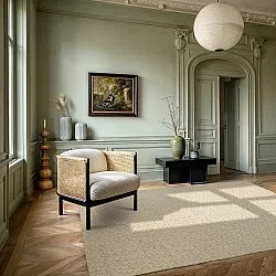 Uldtæppe - Monastir (beige/hvid)