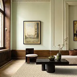 Uldtæppe - Monastir (beige/hvid)