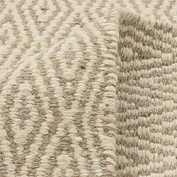 Uldtæppe - Monastir (beige/hvid)