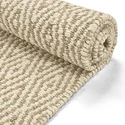 Uldtæppe - Monastir (beige/hvid)