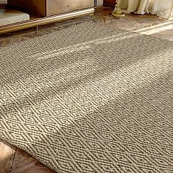 Uldtæppe - Monastir (brun/hvid)